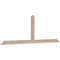 Ekena Millwork Portland Smooth Timber Gable Bracket, Douglas Fir, 84"W x 28"H x 1 1/2"D x 3 1/2"F, 8/12 Pitch GBW084X28X0204POR00SDF - alternate 2